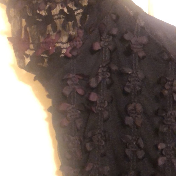 Betsey Johnson Vintage Mesh Bow Mini “LBD” Size Small Black Label - Picture 8 of 10